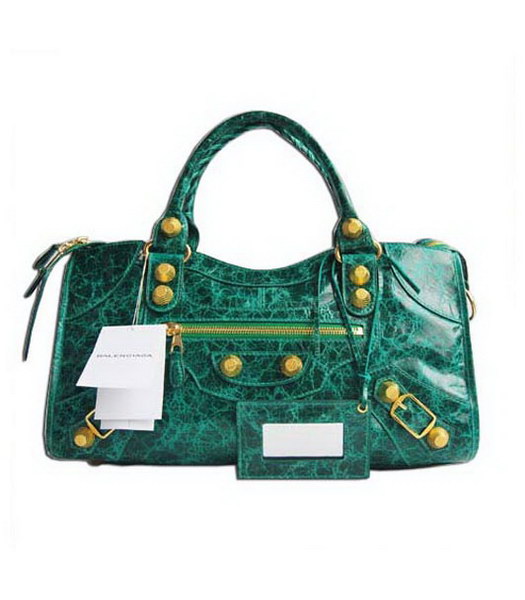 Giant City Gold Hardware Handbag_Green